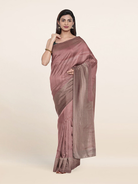 

Pothys Pink Woven Design Art Silk Saree