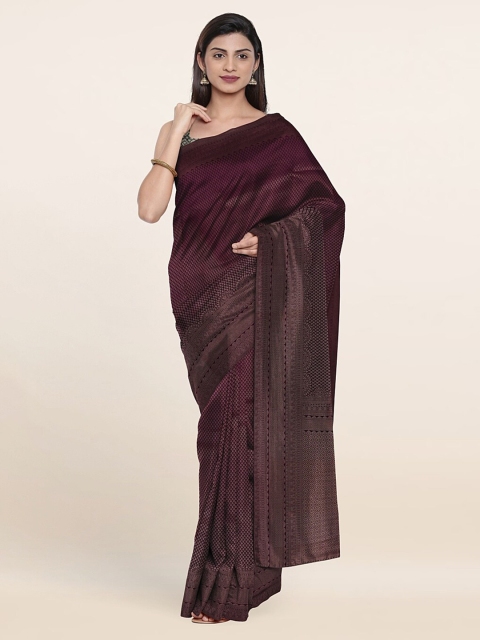 

Pothys Violet Woven Design Art Silk Saree