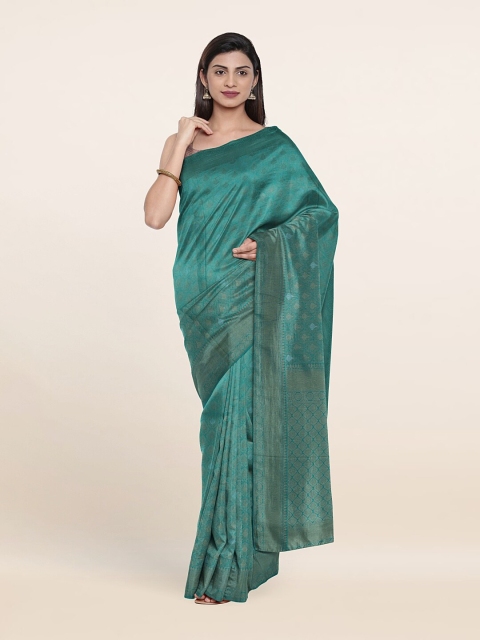 

Pothys Blue Woven Design Art Banarasi Silk Saree