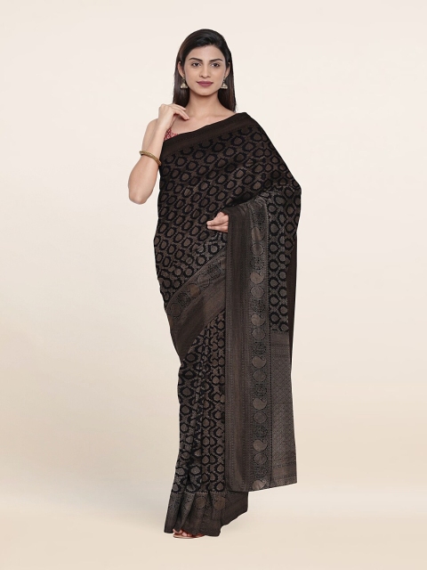 

Pothys Navy Blue Woven Design Art Silk Saree