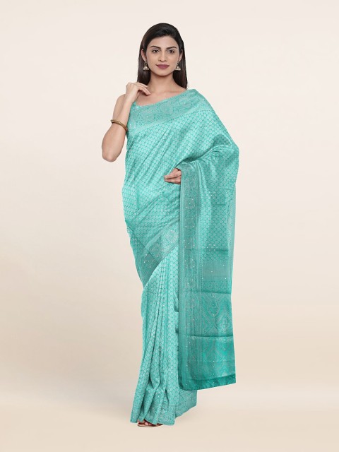 

Pothys Green Woven Design Art Silk Saree