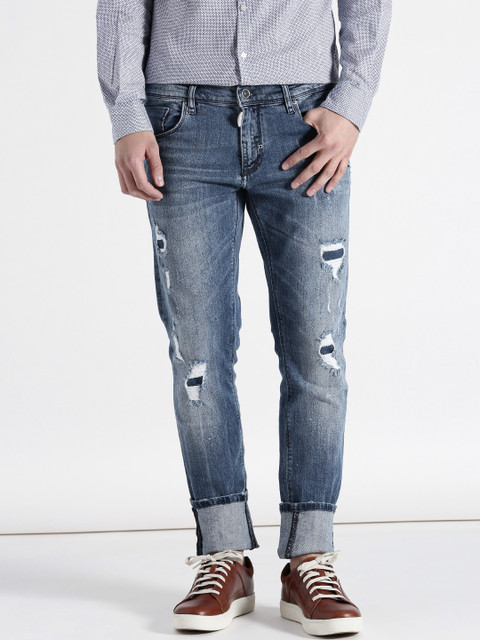 

Antony Morato Men Blue Super-Skinny Fit Stretchable Jeans