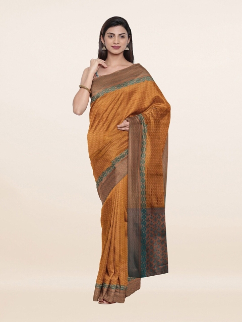 

Pothys Green & Tan Woven Design Zari Art Silk Saree