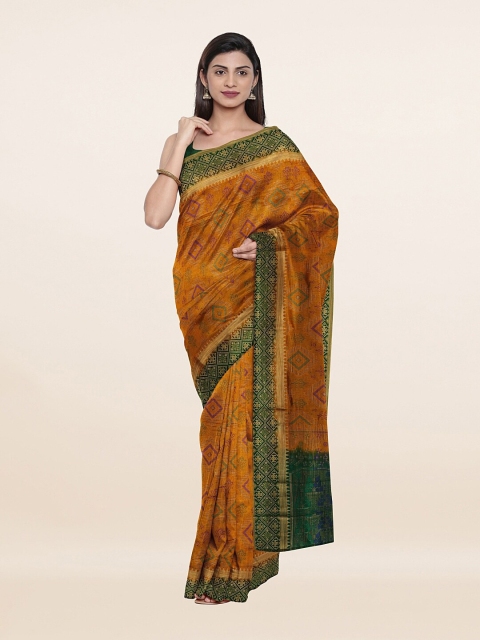 

Pothys Mustard & Green Art Silk Saree