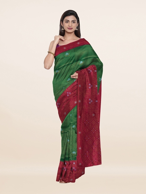 

Pothys Green & Maroon Woven Design Banarasi Art Silk Saree