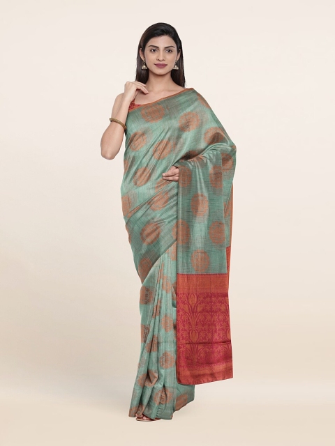 

Pothys Blue & Red Woven Design Saree