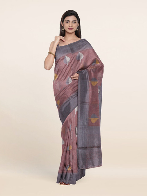 

Pothys Lavender & Grey Saree
