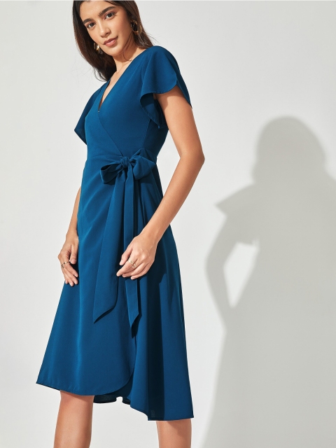 

The Label Life Blue Crepe Dress