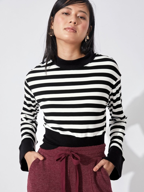 

The Label Life Pink Striped Ruffles Top