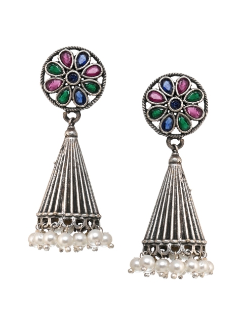 

INDYA Multicoloured Contemporary Studs Earrings, Multi