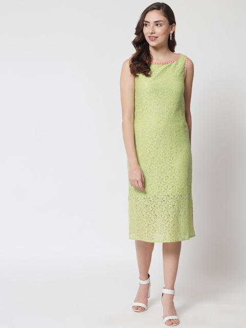 

Samshek Green Sheath Midi Dress