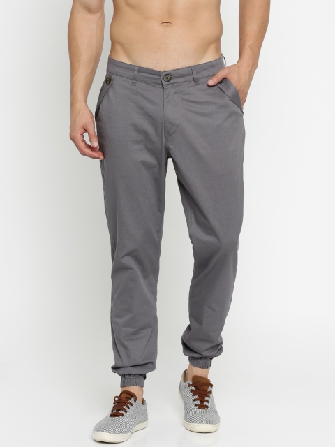 

HRX by Hrithik Roshan Men Grey Regular Fit Solid Joggers