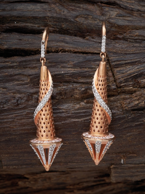 

Kushal's Fashion Jewellery White Contemporary Drop Earrings