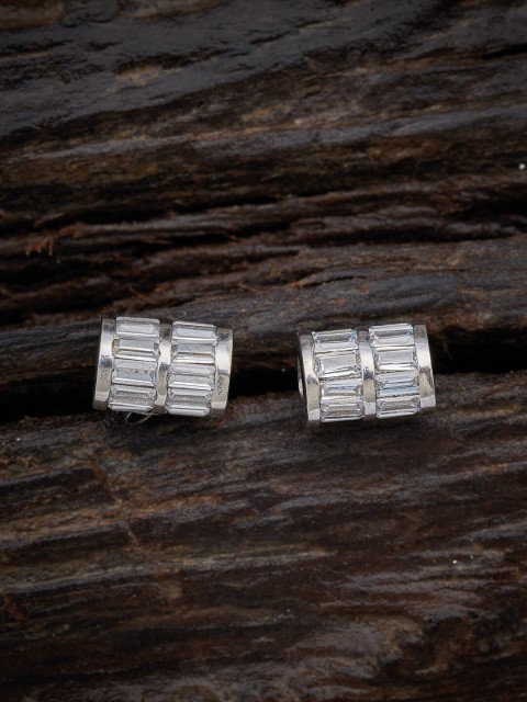 

Kushal's Fashion Jewellery White Contemporary Studs Earrings