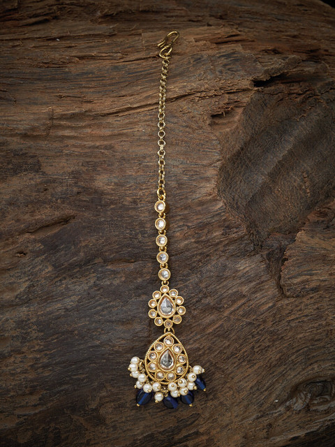 

Kushal's Fashion Jewellery Women Blue & White Beaded Hair Accessory