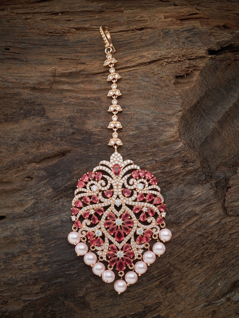 

Kushal's Fashion Jewellery Women Red & White Beaded Hair Accessory