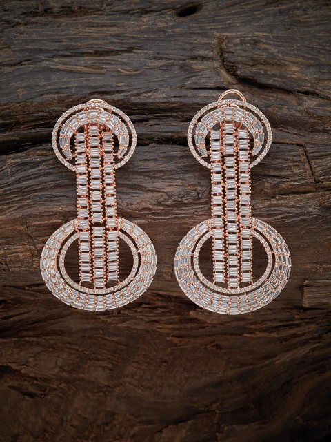 

Kushal's Fashion Jewellery White Contemporary Drop Earrings