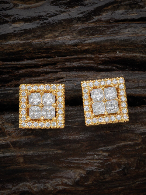 

Kushal's Fashion Jewellery White Contemporary Studs Earrings