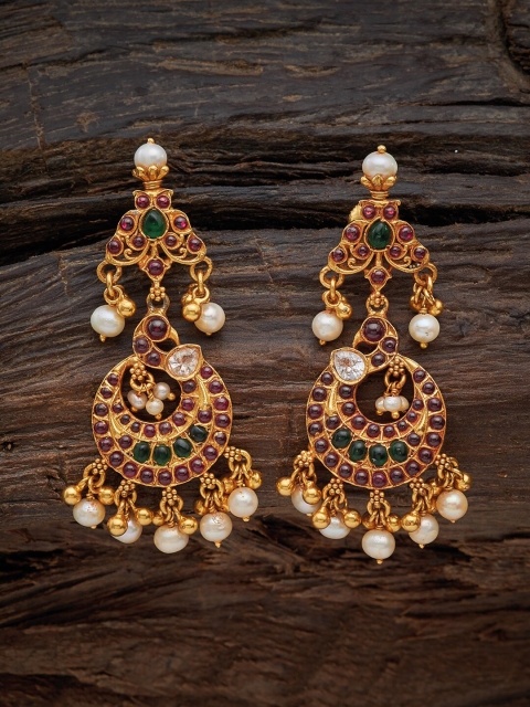 

Kushal's Fashion Jewellery Red Contemporary Studs Earrings