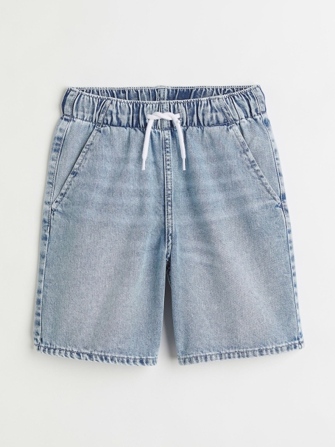 

H&M Boys Blue Solid Regular Denim Shorts