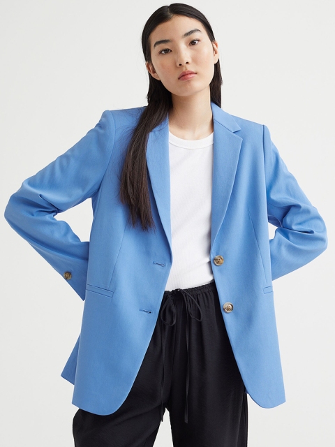

H&M Blue Single-Breasted Jacket