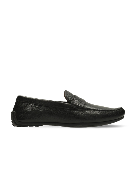 

Clarks Men Black Solid Regular Leather Driving Shoes