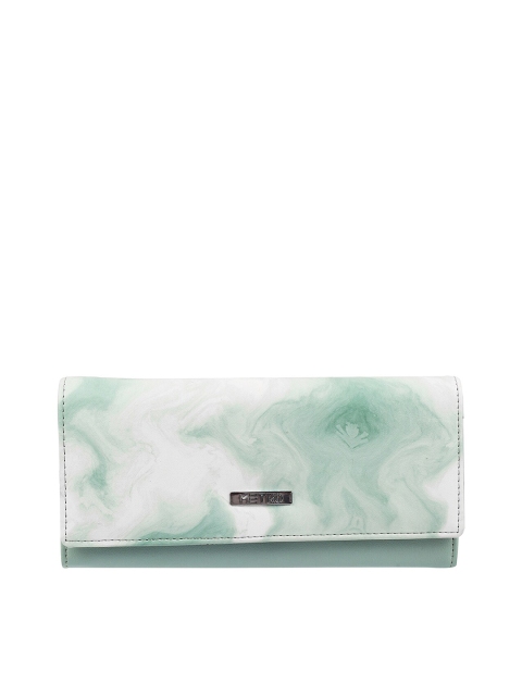 

Metro Women Green Abstract Printed Purse Clutch