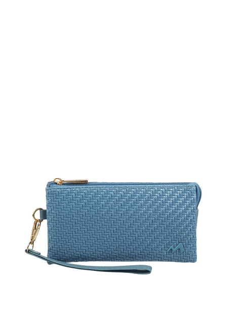 

Metro Blue Textured Purse Clutch