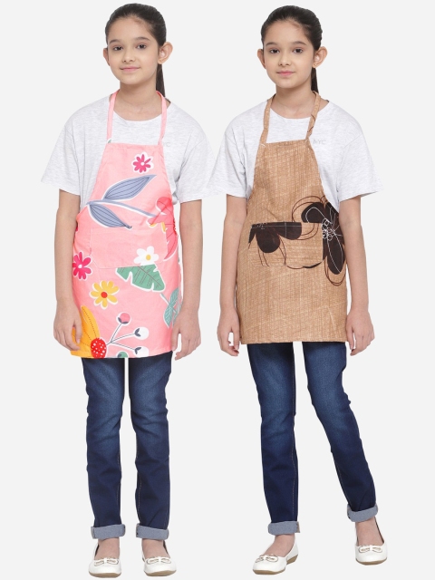 

Klotthe Kids Pack of 2 MultiColor Aprons, Multi