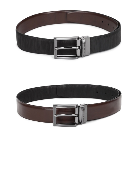 

Louis Philippe Men Brown Leather Formal Belt