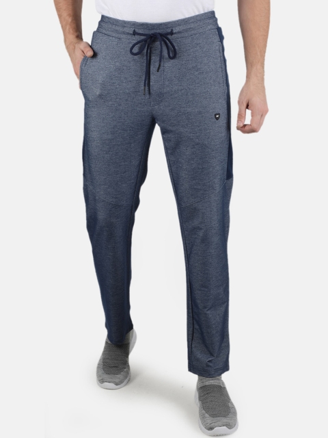 

Monte Carlo Men Blue Solid Track Pants