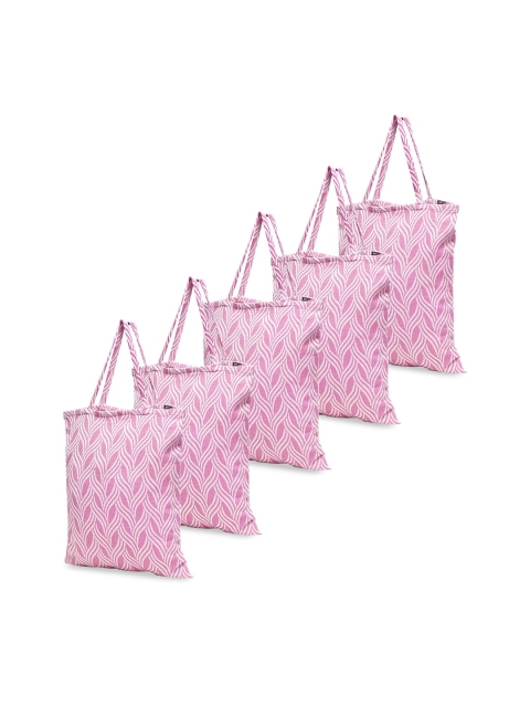 

KLOTTHE Pink Oversized Shopper Tote Bag with Quilted