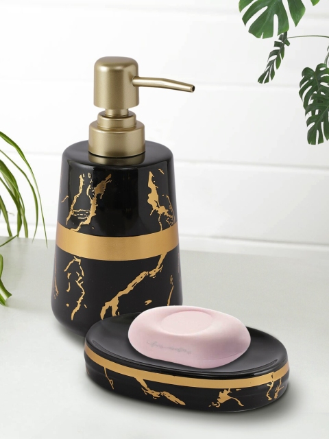 

House Of Accessories Black Ceramic Bathroom Accessories