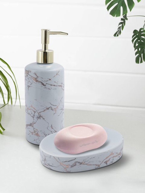 

House Of Accessories Grey Set of 2 Bathroom Accessories