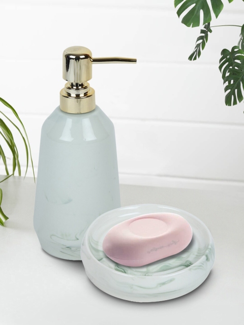 

House Of Accessories Green 2-Piece Bathroom Accessories