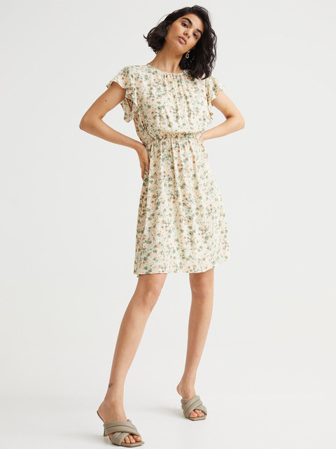 

H&M Women Beige MAMA Nursing Dress