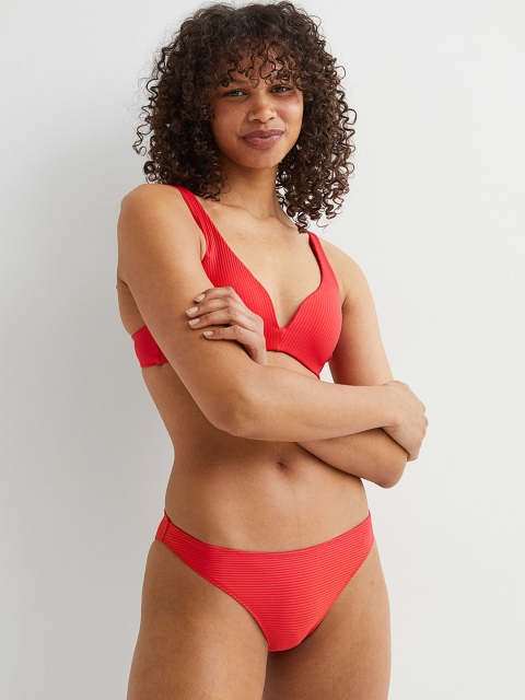 

H&M Women Red Bikini Bottoms 0928322079