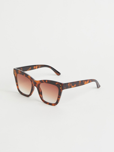 

H&M Women Brown Lens & Orange Frame Cat-Eye Sunglasses