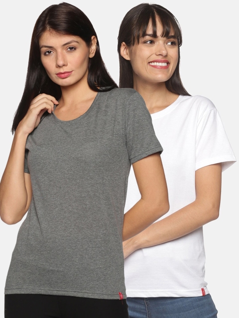 

NOT YET by us Women White 2 T-shirt