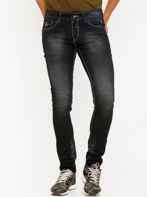 

Rex Straut Jeans Men Blue Comfort Slim Fit Heavy Fade Stretchable Jeans