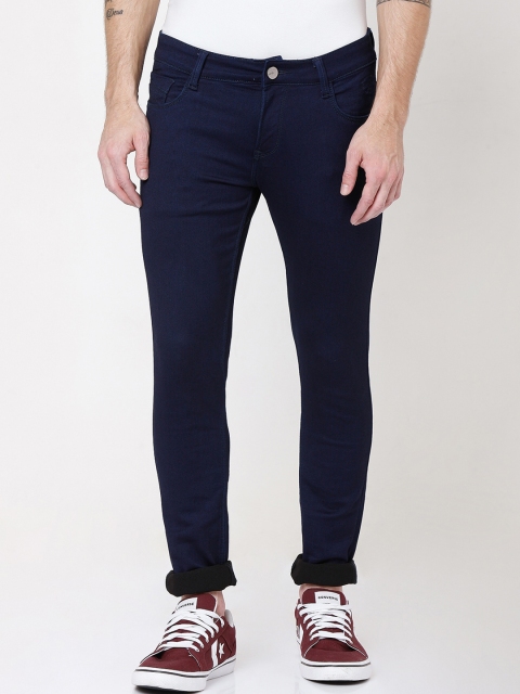 

Rex Straut Jeans Men Navy Blue Comfort Slim Fit Stretchable Jeans