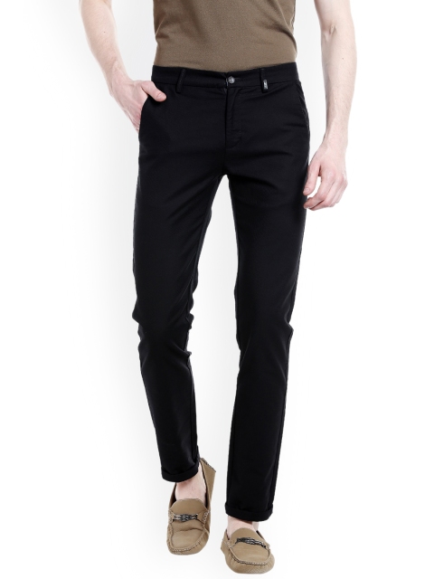 

Rex Straut Jeans Men Black Comfort Slim Fit Mildly Distressed Stretchable Jeans