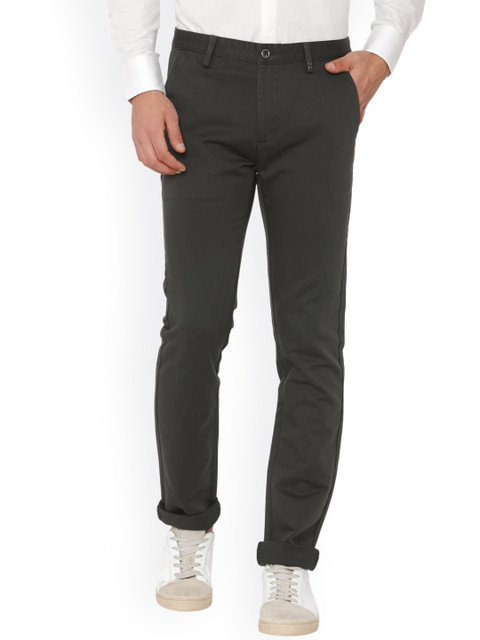 

Rex Straut Jeans Men Green Comfort Slim Fit Stretchable Jeans
