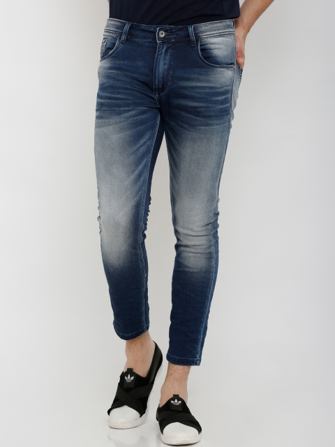 

Rex Straut Jeans Men Blue Comfort Slim Fit Heavy Fade Stretchable Jeans