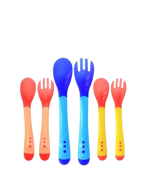 

The Little Lookers Heat Sensitive Spoon & Fork Set, Blue