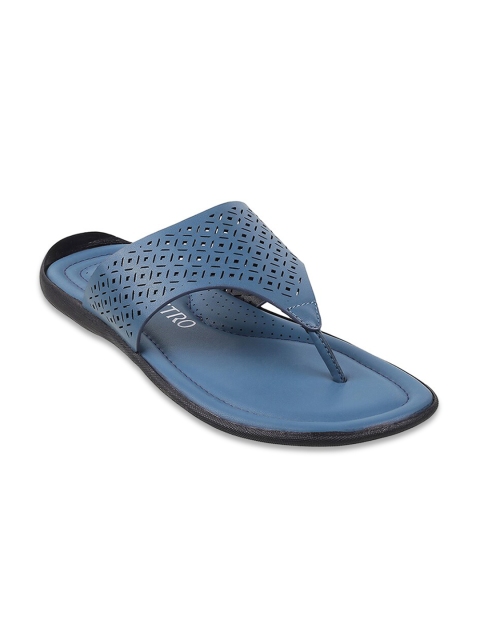 

Metro Men Blue Leather Comfort Sandals