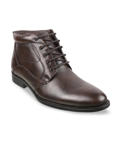 

Metro Coffee Brown Solid Leather Formal Derby