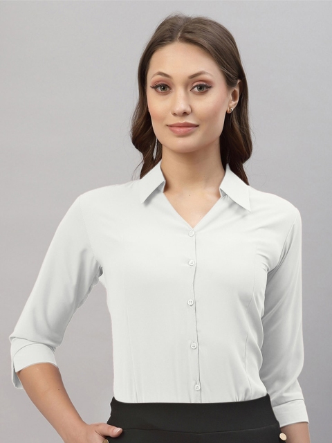 

Selvia White Shirt Style Top