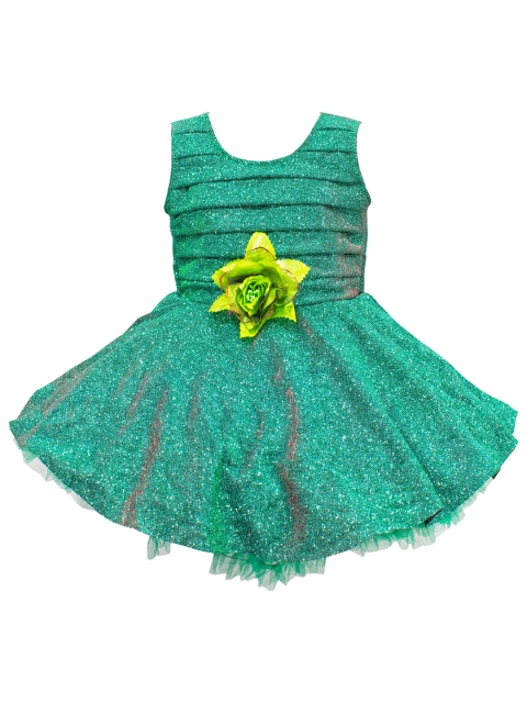 

AMIRTHA FASHION Green Satin Dress