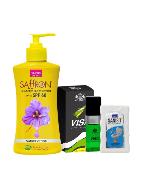 

VI-JOHN Visa 30 ml & Suncreen Body Lotion 250ml & Sanisit 20ml, Multi